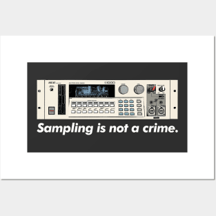Sampling Is Not A Crime /\/\/  Akai S1000 Sampler Posters and Art